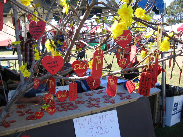 A beautiful wishing tree at the San Diego Tet Festival.