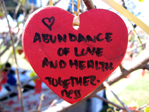 A wish for abundance of love and health. Togetherness.
