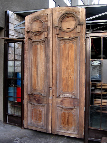These old wooden doors to the patio of Indigo Grill in Little Italy are enormous!