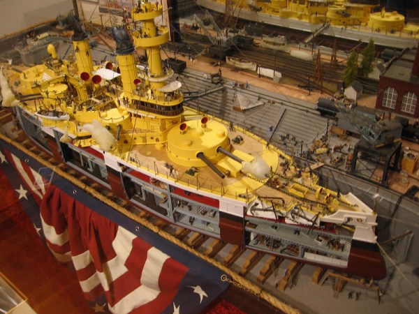 An amazing ship model by artist Joe Frangiosa, Jr. One of many fantastic examples in a big, special exhibit at the Maritime Museum of San Diego.