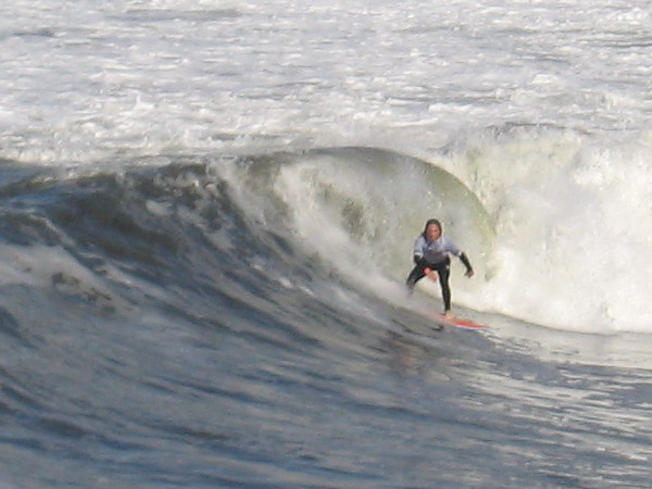 A fun surf photo. (About the best my little camera can manage at a distance.)