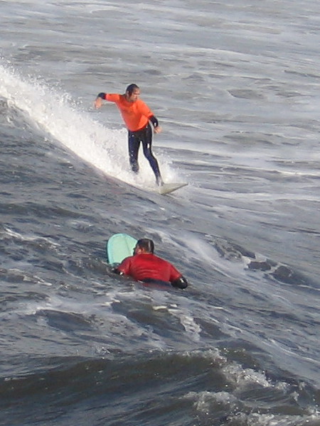 More cool action at the 2nd Annual OB Pier Surf Classic.