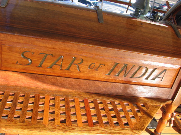 The 1863 Star of India is a world treasure. It's the oldest active sailing ship in the world!