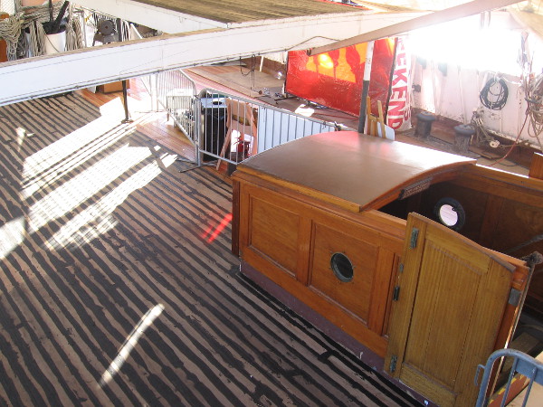 The port side of the main deck has been caulked! Now just to sand and apply several layers of sealing protection.
