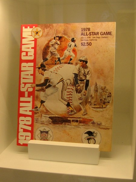 Souvenir program for the 1978 All-Star Game played in San Diego Stadium.