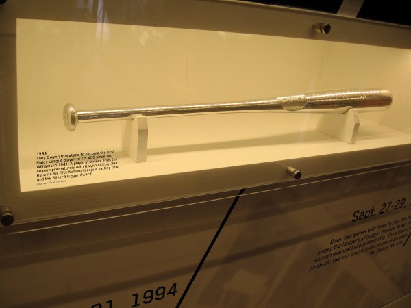 In 1994 Tony Gwynn won the Silver Slugger Award. He batted .394 in a season cut short by a player strike.