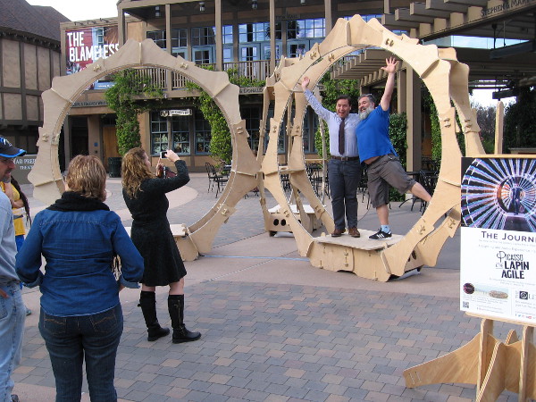 Pose in this uniquely colorful work of art after dark and you can have a spectacular photo taken!