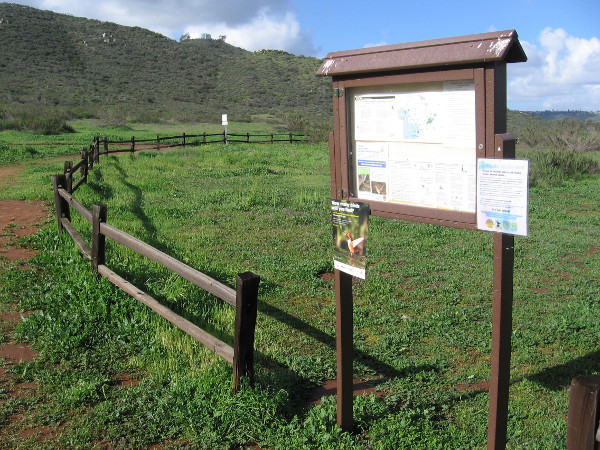 Sign at the Par 4 trailhead includes information for hikers and those on horseback. The trail follows the Sweetwater River in Jamul.