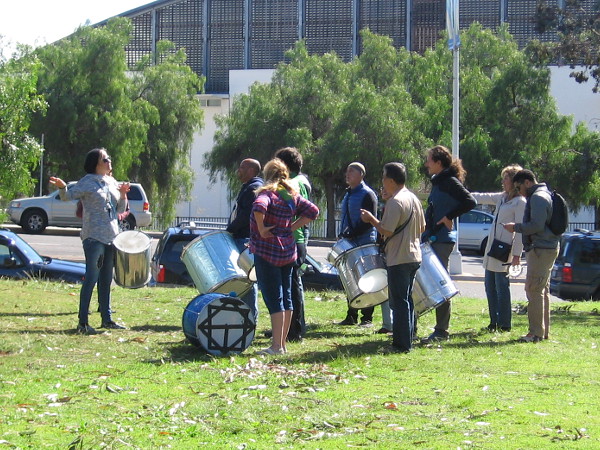 These folks were drumming their hearts out as I neared. Unfortunately, the performance ended a few moments later.
