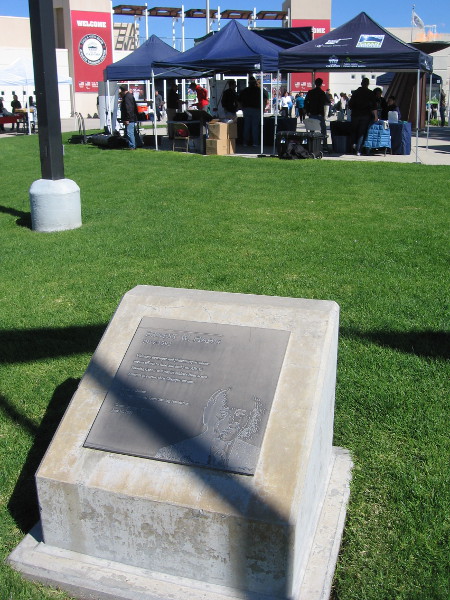 I spotted this plaque while heading to join the audience.