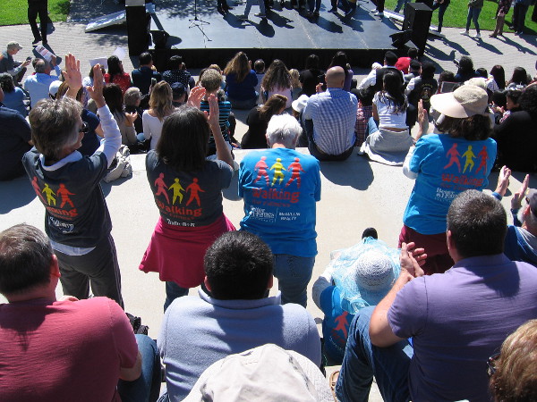 These walkers were recognized as champions during the ceremony!