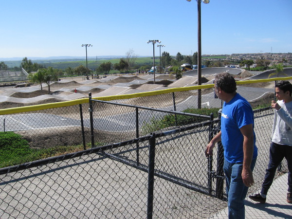 After the ceremony I walked around. I regret now that I didn't sign up to take a tour. Here's the BMX track. Looks like a bumpy ride!