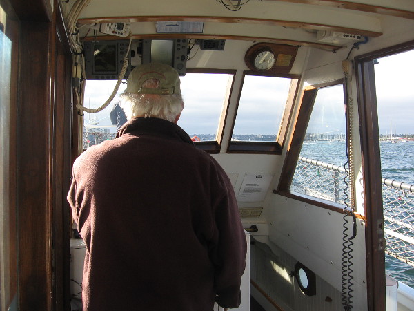 Captain of the Pilot is getting ready to pull away from the floating museum.