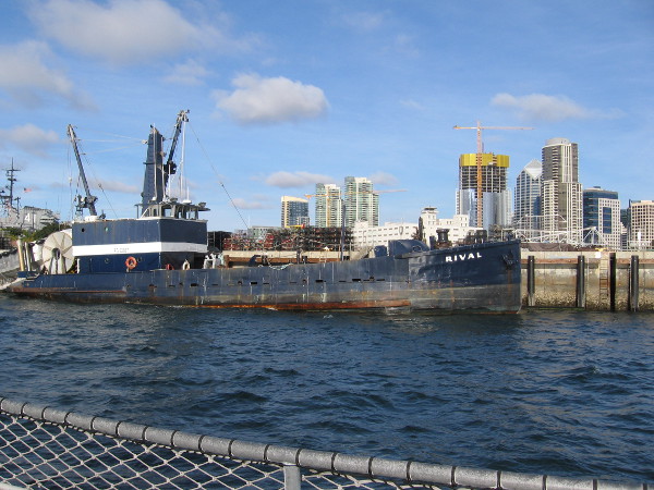 I love the G Street Pier and the fishing vessels that dock by it. Just beyond is Tuna Harbor. Sometime I post photos of lobster traps and other cool stuff piled on this working pier.