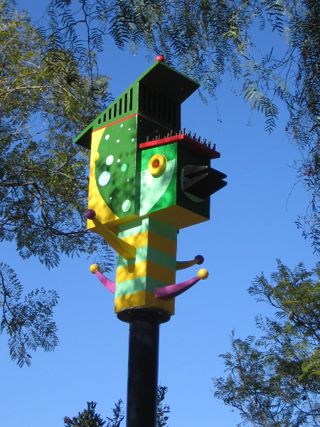 Birdinsky, a birdhouse by artist Amy Levine.