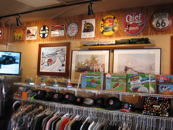 Fun gifts, artwork and items for model train hobbyists can also be purchased at San Diego's unique Old Town Model Railroad Depot.