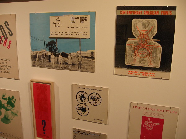 Graphics designed specifically for art galleries are also on display.