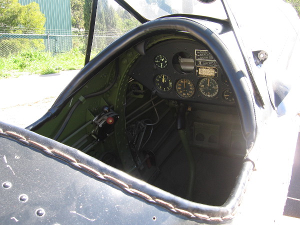 Photo of the cockpit of the Air and Space Museum's PT-22.