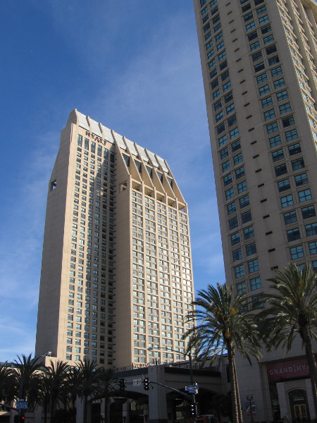 At the top of this 497 foot tower, the highest waterfront building on the West Coast, one can peer through two observation windows and enjoy phenomenal views of San Diego.