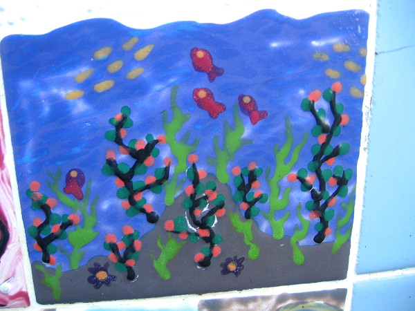 Fish enjoy a clean blue ocean.