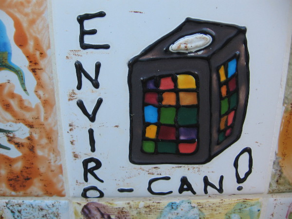 One tile on the Envirocan features the Enviro-can!