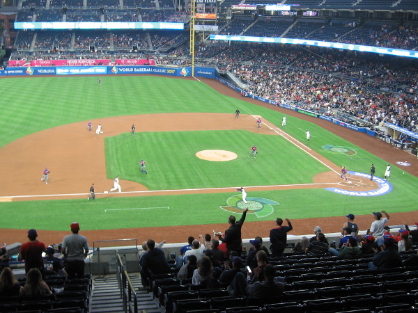 Team USA loaded the bases in the early innings, but unfortunately failed to score.