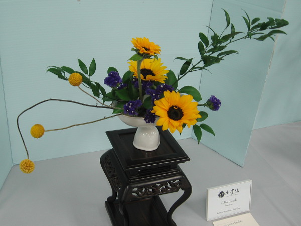 Another work of great beauty, by ikebana instructor Debbie Garofalo.