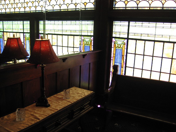 The interior of The Abbey on Fifth Avenue is a wonderland of colorful light.