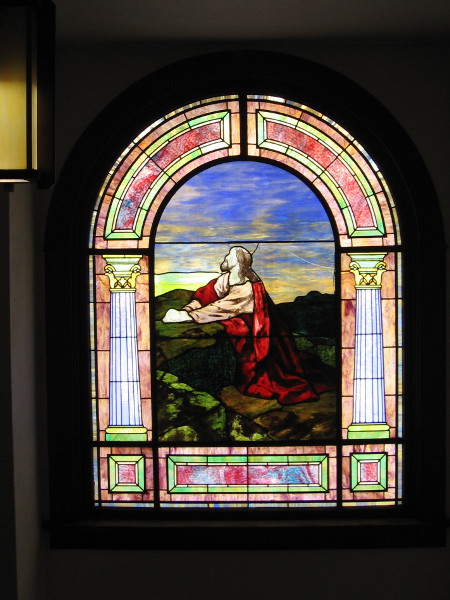 Christ portrayed in one radiant window.