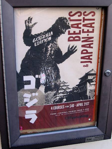 Godzilla rises at the nexus for all things pop culture. The Gaslamp is a popular playground for those attending San Diego Comic-Con.