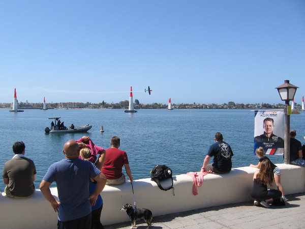 Some aerial entertainment starts early! It appeared several pilots were practicing the course before the official time trials would begin.