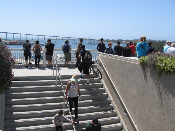 Then I had to climb to the top of the San Diego Convention Center...