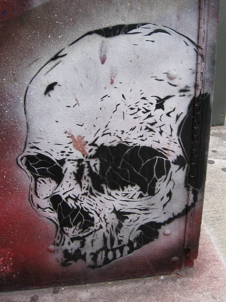 A nightmarish skull.