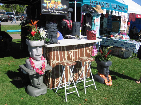 Lots of fun Hawaii-themed stuff for sale at Shaka Fest.