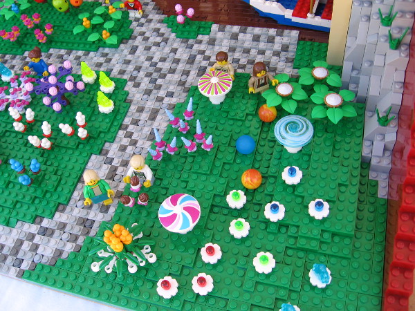 I was told that's Augustus Gloop near the bottom reaching for a chocolate flower. Don't fall into the river! Watch out for the pipes!