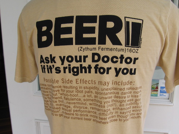 Beer . . . ask your doctor if it's right for you.
