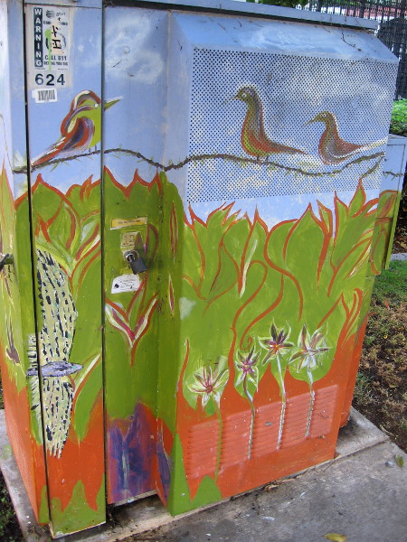 Natural scenes painted in a big city.