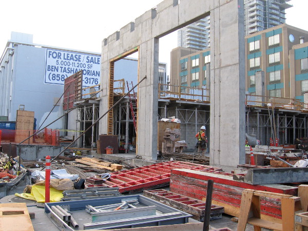 The new fire station is west of the railroad and trolley tracks, in order to avoid potential delays when dispatched to emergencies by San Diego's harbor.