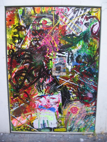 This panel of artwork contains bold swaths of color.