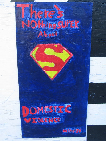 There's nothing super about domestic violence.