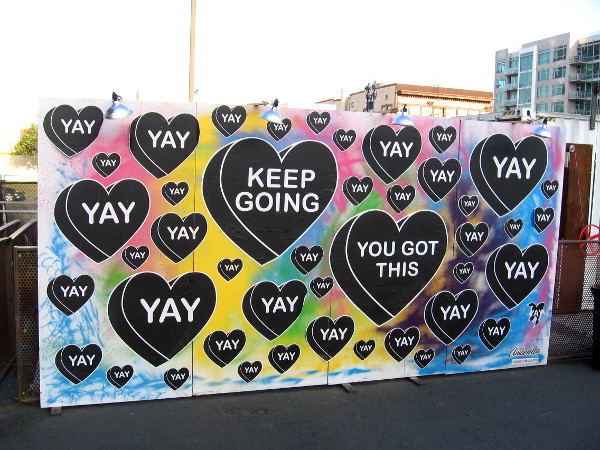 Keep going! You got this! Yay!