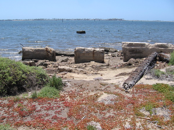Some mysterious (to me) concrete ruins on Gunpowder Point.