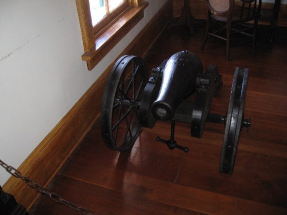 Inside the courtroom you'll find the Centennial Cannon. It was cast in 1876 and was used for various ceremonies before being moved to Horton Plaza.