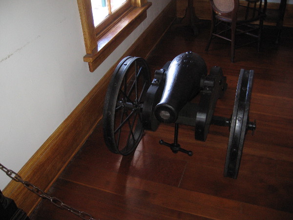 Inside the courtroom you'll find the Centennial Cannon. It was cast in 1876 and was used for various ceremonies before being moved to Horton Plaza.