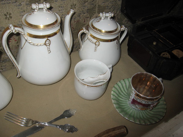 Two docents told me how they were both present when the gilded cup began to vibrate without explanation. It did so for about 30 to 45 seconds. No other objects moved.