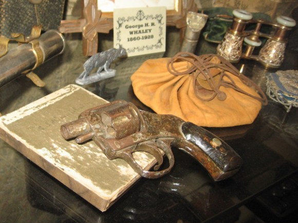 More historical objects that belonged to the Whaley family, including a small snubnosed revolver.