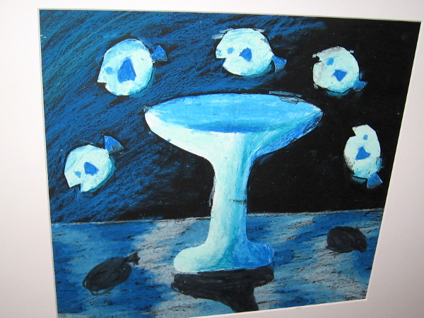 Jenna Vo, Magritte Floating Still Life, mixed media, Fourth Grade, Kumeyaay Elementary.