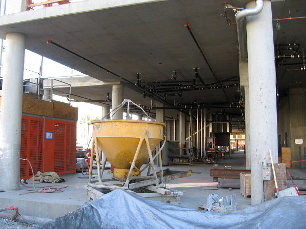 I took some photos of ground floor construction as I walked along Pacific Highway north of Broadway.