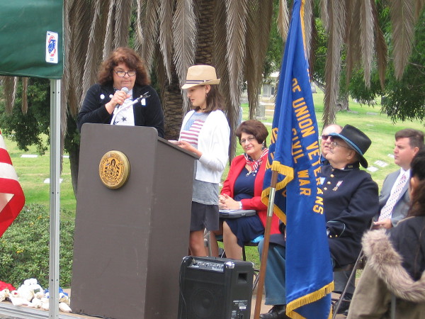 Holly Kirkman of John Muir School reads her inspirational, award-winning essay What Memorial Day Means to Me.