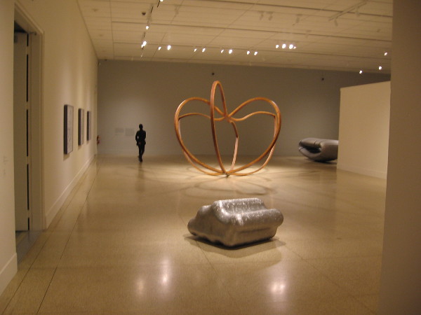 Across this room soars Like a Bird. Laminated wood, 1984. Richard Deacon creates spacious wonders that tickle the mind and expand the spirit.